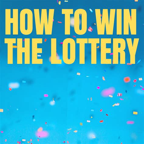 ways to win the lottery.